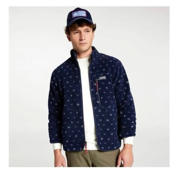 Alpine Design Other - Alpine Design Men's Birds Eye Sherpa Full Zip Fleece, XXL - Deep Navy